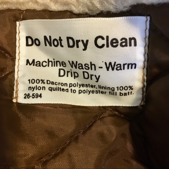 Vintage feux fur and pleather coat. Size 22 - Picture 6 of 7